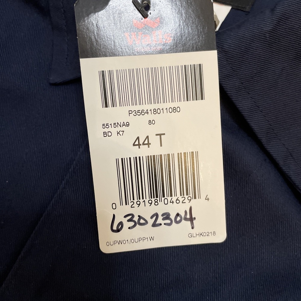 WALLS Master Made 44 Tall Coveralls Long Sleeve Blue 100% Cotton New with Tag - Picture 4 of 8